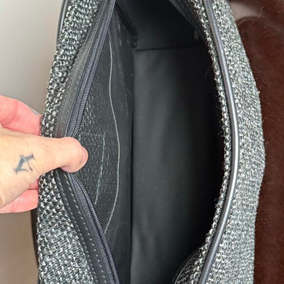 Vintage Givenchy 80s-90s Grey Tweed Travel Bag Set - Picture 6 of 8